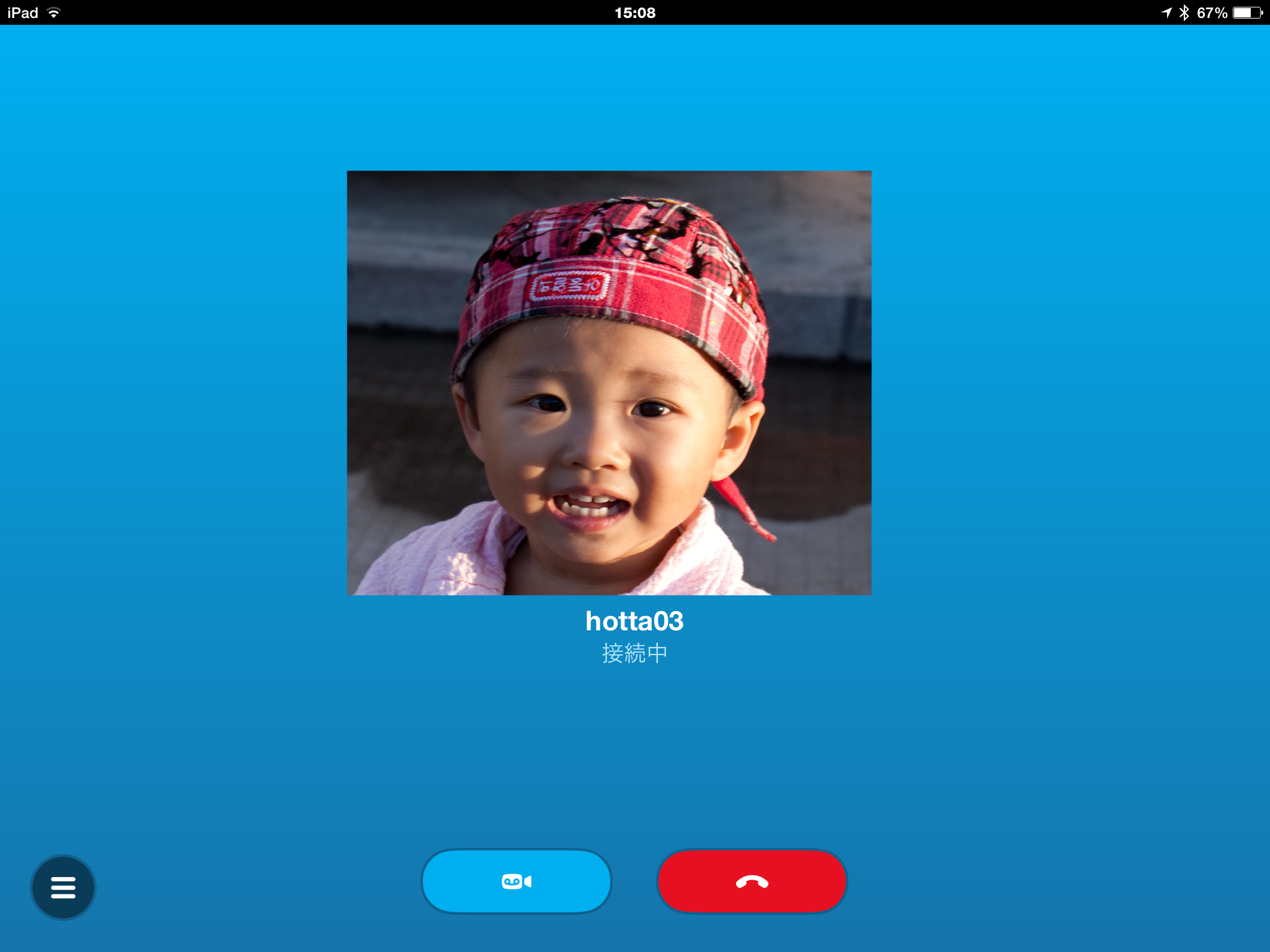 テレビ電話（Skype）